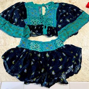 FREE PEOPLE 2 Piece Set — SKIRT & SHORTS